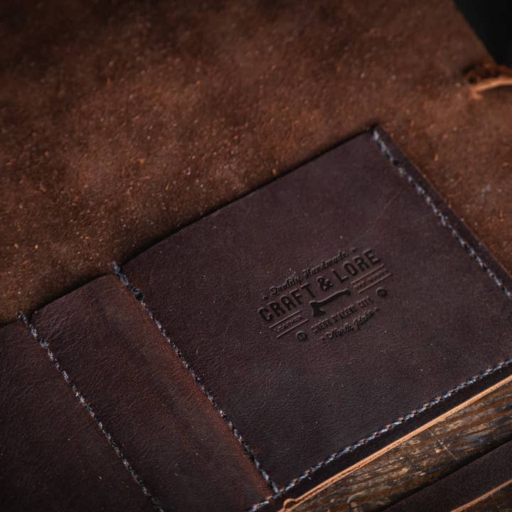 Craft and Lore - Wholesale Humidor/Cigar Accessory - Rustic Leather Pipe Roll8