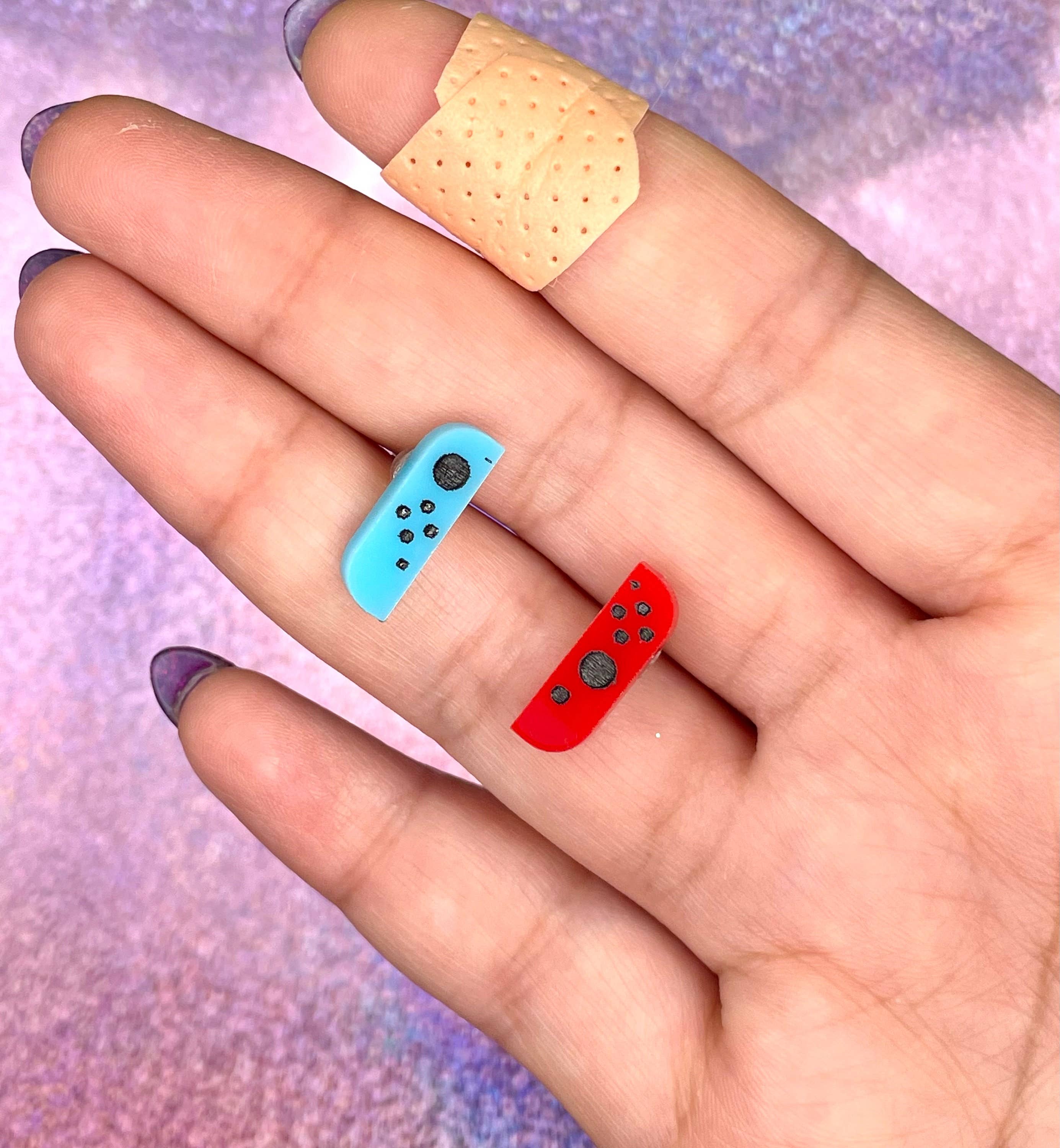 Banana Planet Co. - Wholesale Stud/Post Earrings - Tiny Nintendo Switch Joy Con Acrylic Earring Studs3