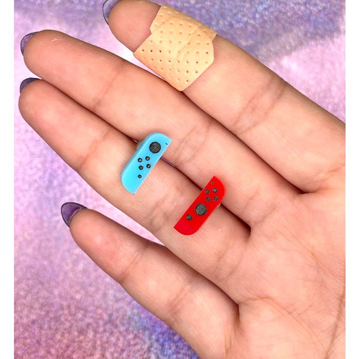 Banana Planet Co. - Wholesale Stud/Post Earrings - Tiny Nintendo Switch Joy Con Acrylic Earring Studs3