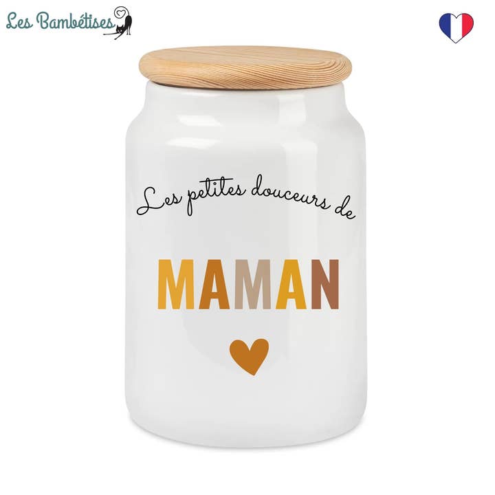 Terrakotta-Keksdose Mama für den Großhandel von les bambetises