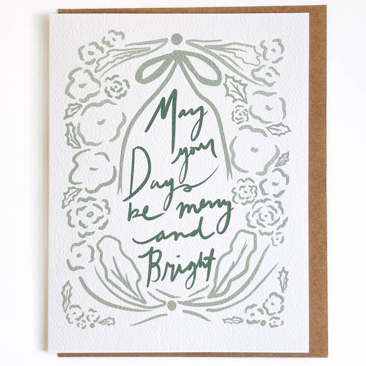 May Your Days Be Merry and Bright Card . and other Purchase Wholesale adybelle. Free Returns & Net 60 Terms on Faire trending on Faire.