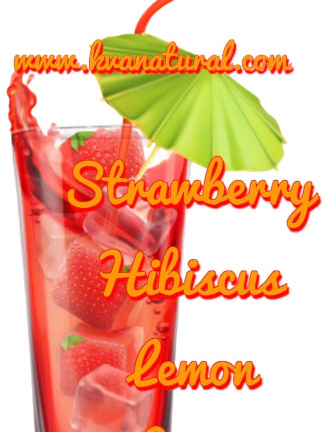 (Wholesale) Strawberry Hibiscus Lemon Sea Moss Juice for wholesale by K'va Natural-Sea Moss Depot