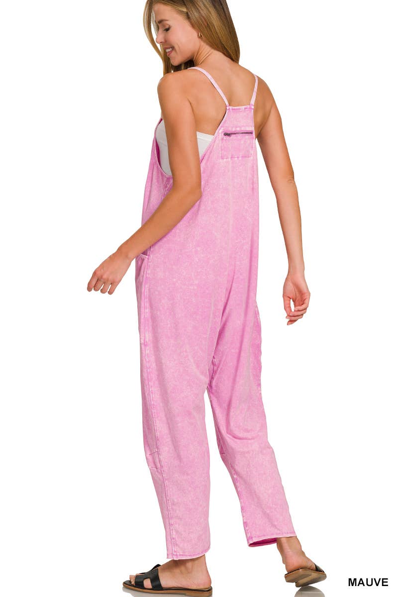 Vanilla Monkey - Wholesale Jumpsuit - Women's - Spaghetti Strap Scoop Neck Jumpsuit With Pockets8