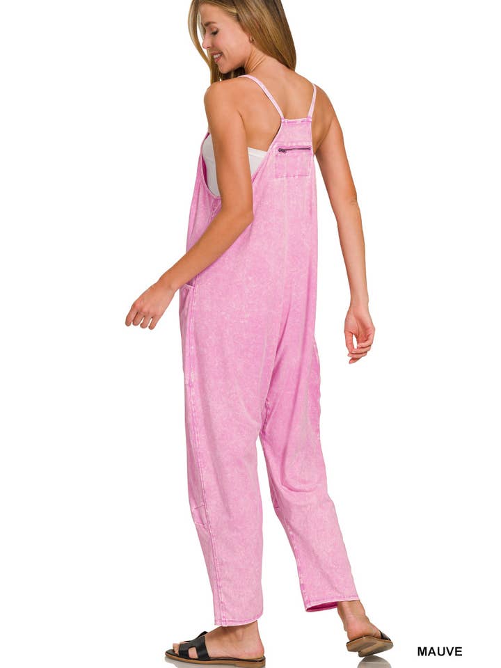 Vanilla Monkey - Wholesale Jumpsuit - Women's - Spaghetti Strap Scoop Neck Jumpsuit With Pockets8