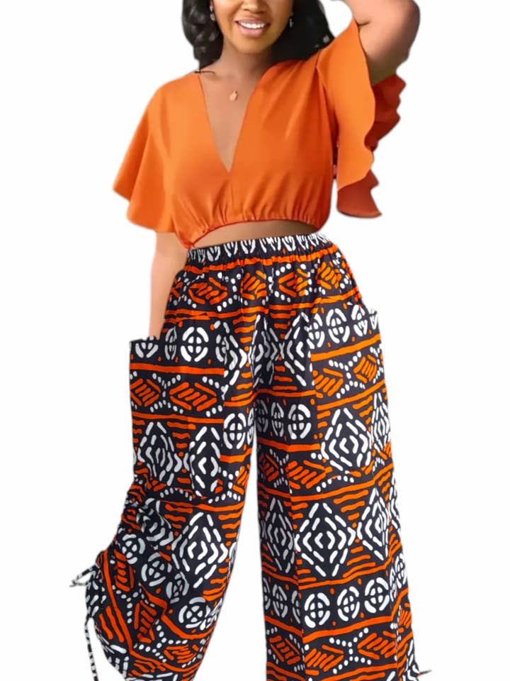 Palazzo met verstelbare beenkoord - 7697 voor wholesale door India Batik