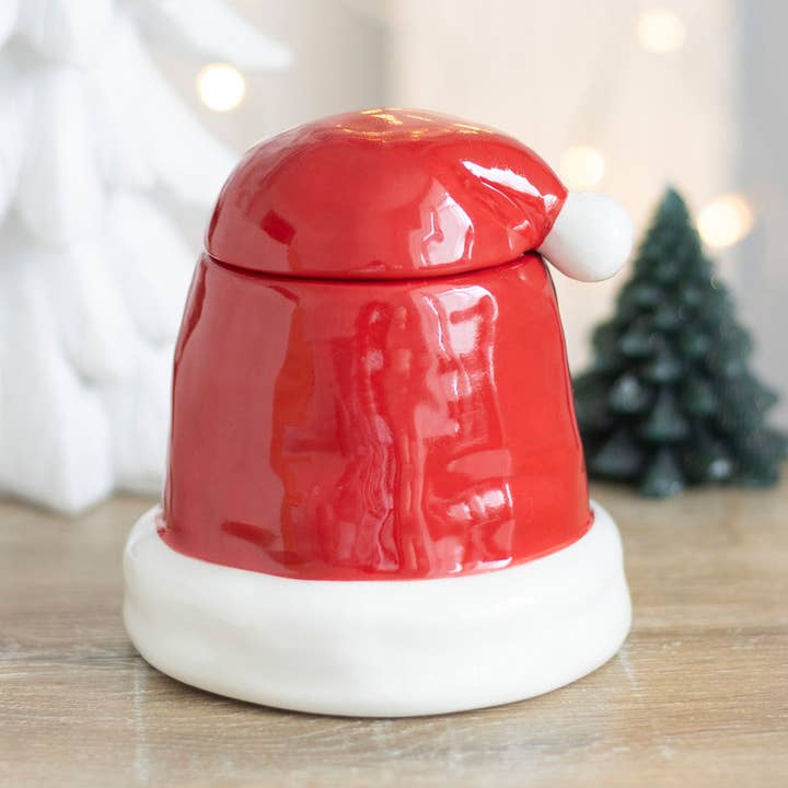 Something Different Wholesale - Wholesale Oil Warmer - Red Christmas Santa Hat Oil Burner