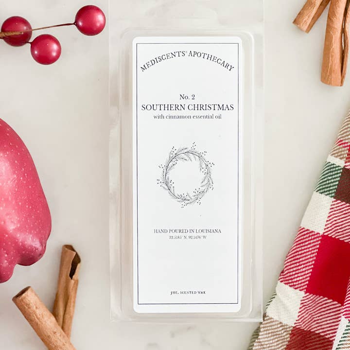 Southern Christmas Wax Melts for wholesale by MediScents Apothecary