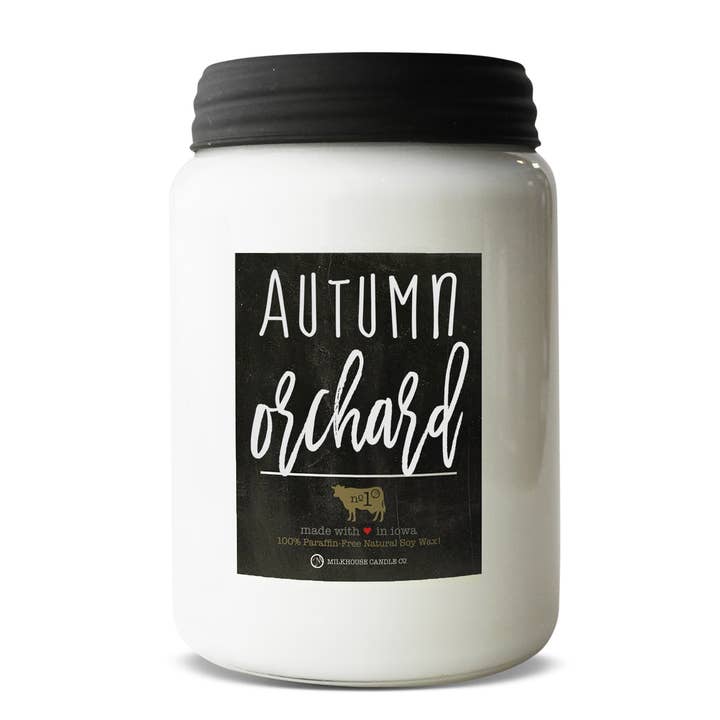 Milkhouse Candle Company - Wholesale Jar/Filled Candle - 26 oz Farmhouse Jar Candle: Autumn Orchard