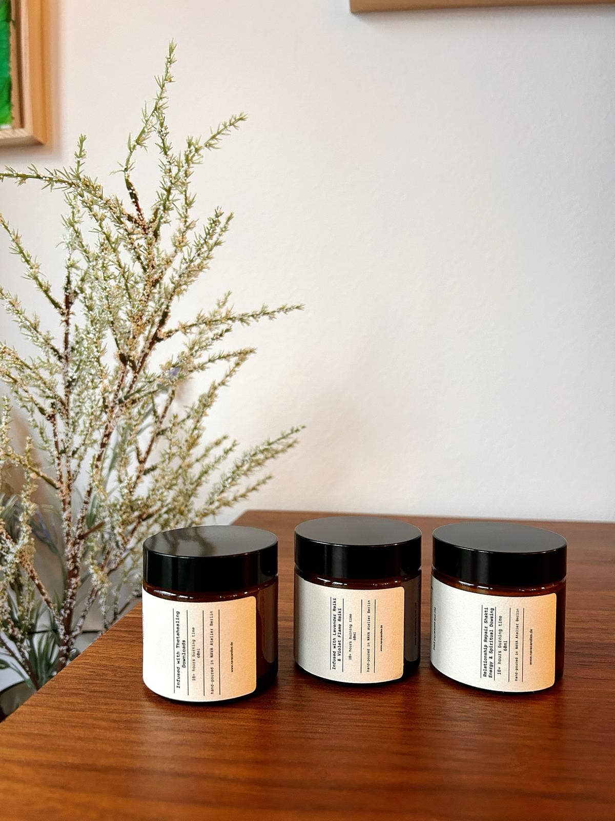 NAVA – wholesale Jar/filled candle – 	
Aromatherapy Organic Soy Candle - Inner Light 6