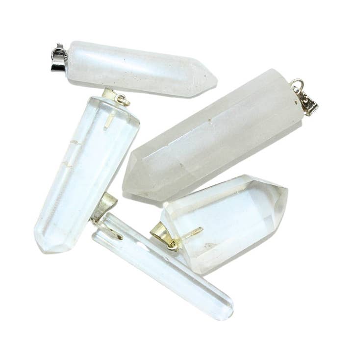 Point Pendant - Clear Quartz for wholesale by Earths Elements Wholesale