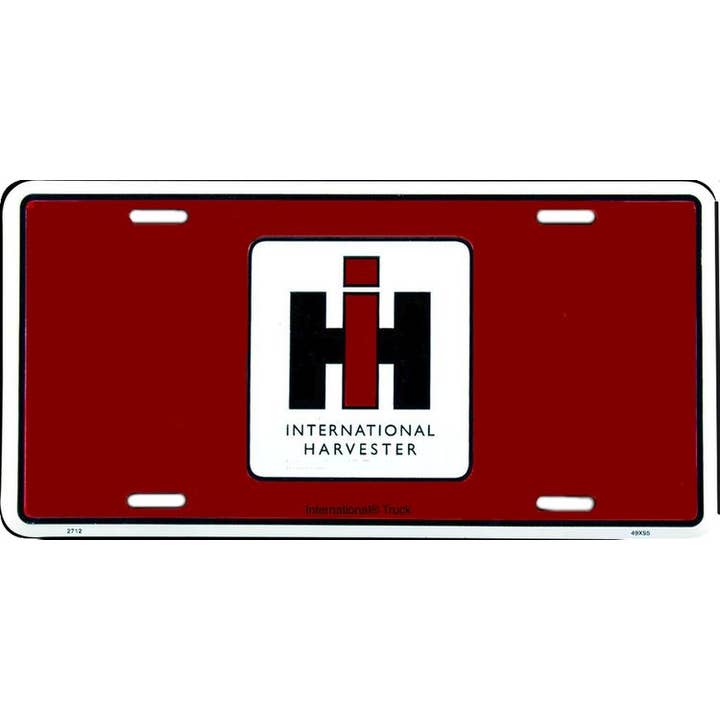 Int'l Harvester Red - Nummerplade for engroshandel hos Signs 4 Fun