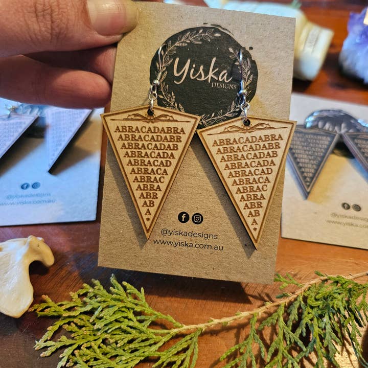 Yiska Designs - Wholesale Dangle earrings - Abracadabra Talisman Earrings2