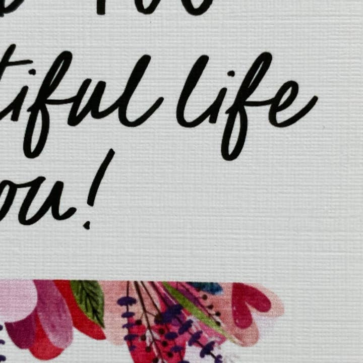 Card & Story - Wholesale Encouragement Card - Cancer End of Chemo Card Floral Card