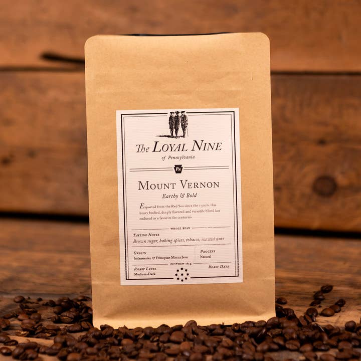 George Washington's Mount Vernon Coffee by The Loyal Nine for wholesale by Liberty & Co.