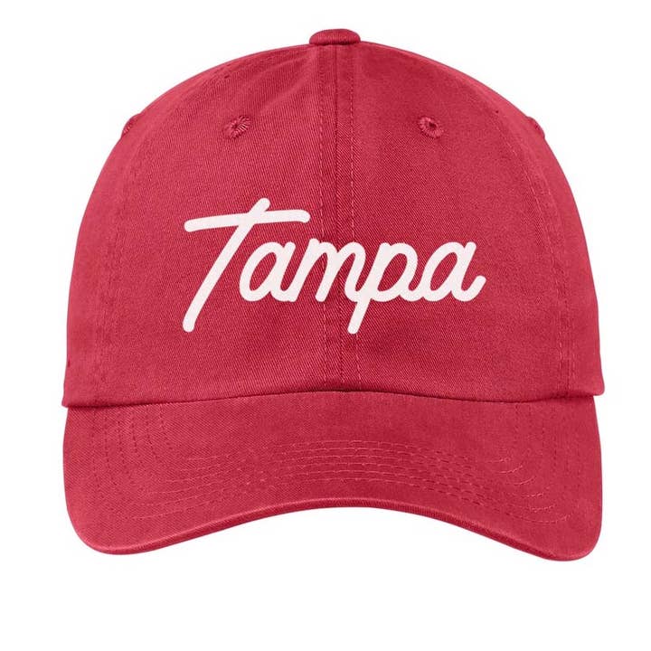 Tampa Cursive Baseball Cap for wholesale by Frankie Jean