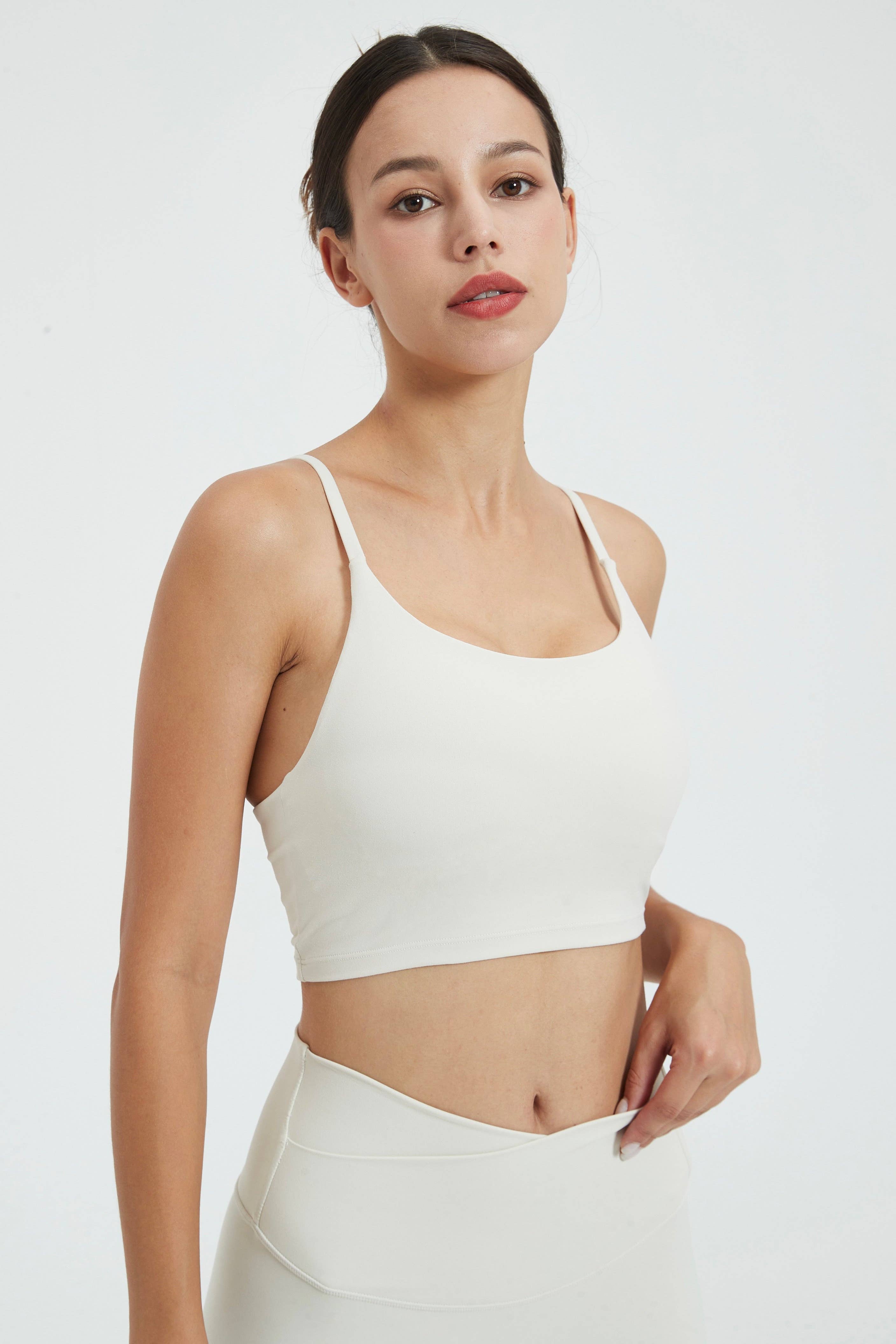91thelabel - Wholesale Sports Bra - Women's - Esther Lycra®  Molded Cup Cami Top Sports Bra4