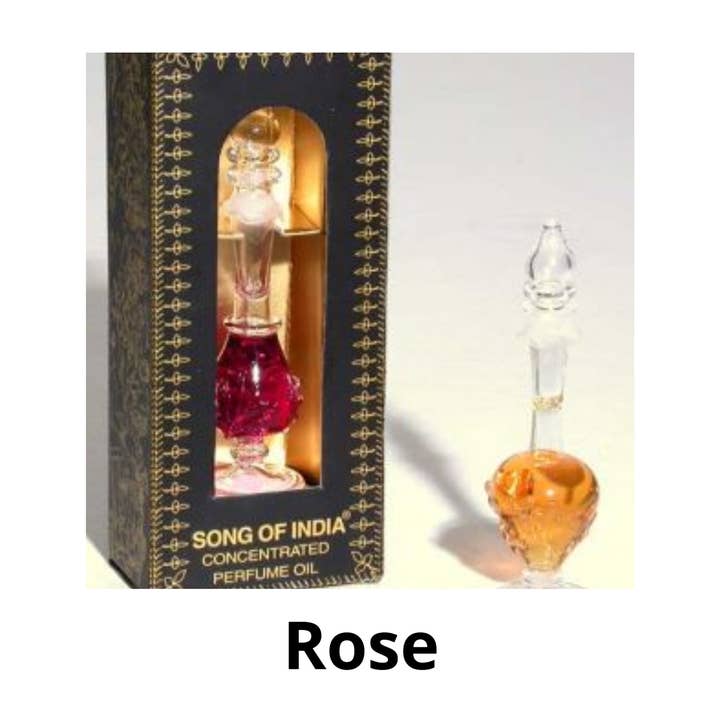 R. Expo/Song of India - Wholesale Fragrance Oil - Rose Perfume Oil - Fancy Handblown Glass Bottle0