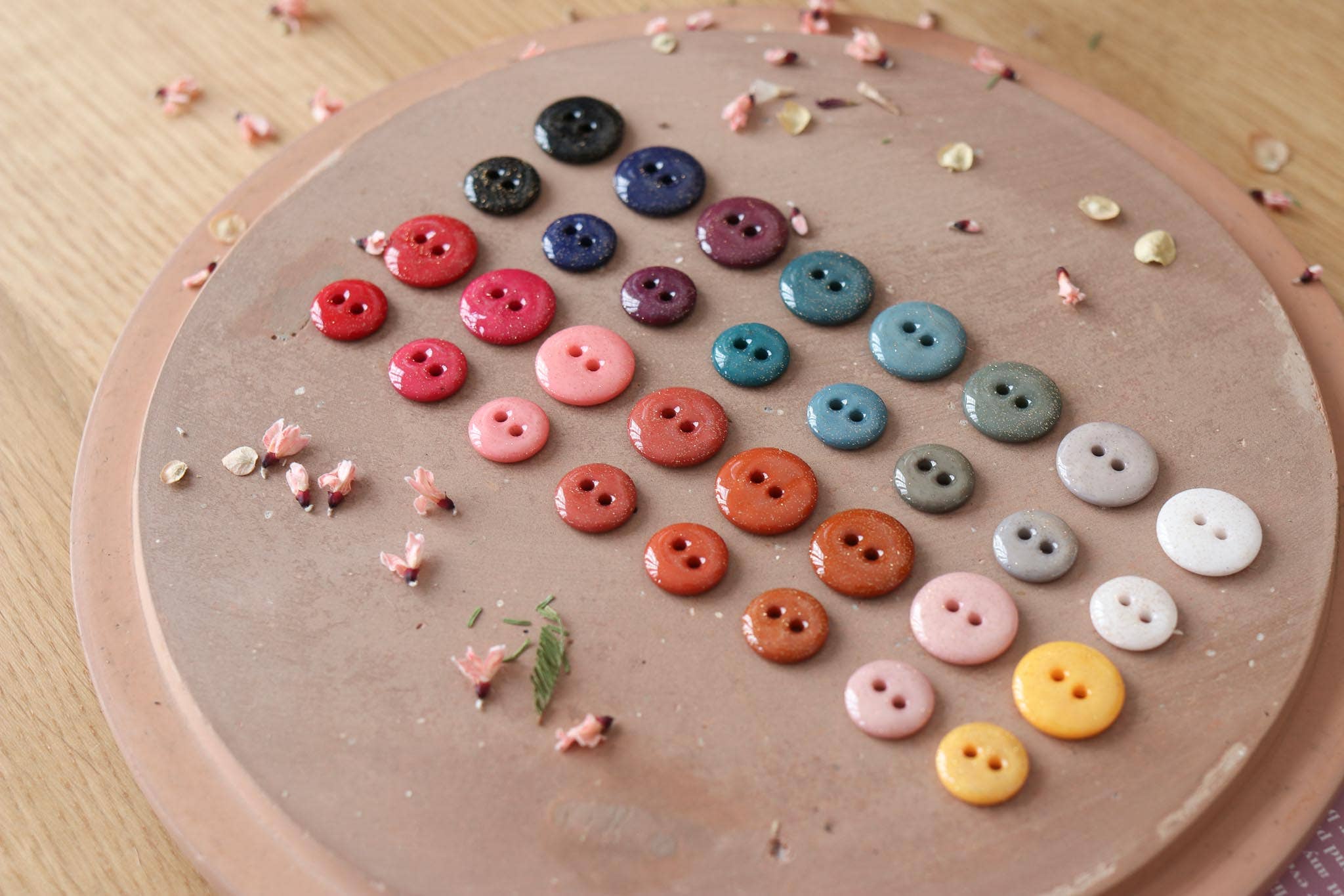 Lise Tailor - Vendita all'ingrosso Bottone a pressione/da cucire - Bottoni glitter con due fori8