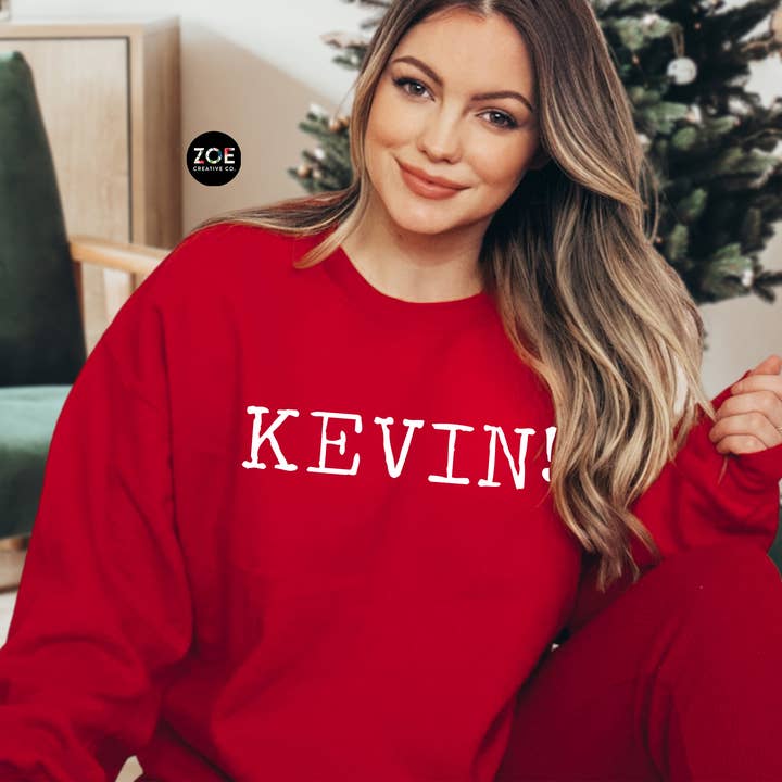 Zoe Creative Co - Wholesale Screen Printed T-Shirt - Women's - KEVIN! Home Alone Shirt Christmas Holiday Tshirt Kids Adult1