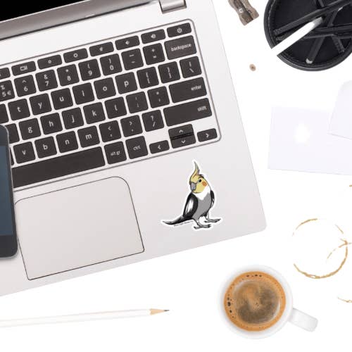 Moon Light Sticker Co - Wholesale Sticker - Cockatiel Sticker1