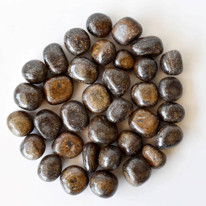 Soothing Crystals - Venta al por mayor Piedras/cristales espirituales - Piedras Pulidas de Broncita Piedras Curativas 100G a 1KG9