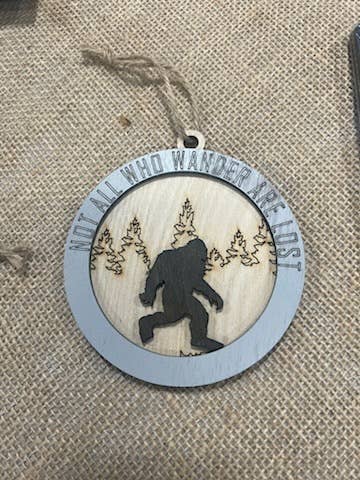 Bigfoot ornaments for wholesale by Crafty Hands