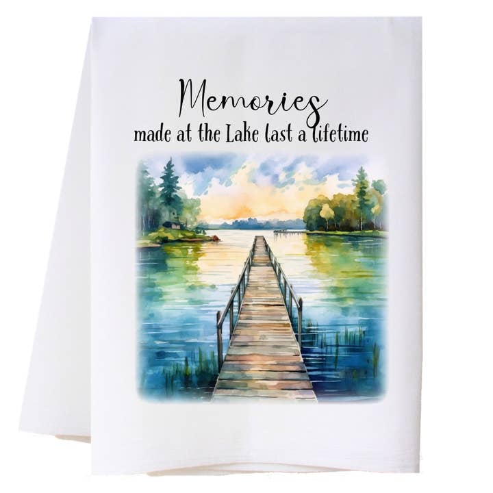 Lake Dock Kitchen Towel for wholesale by Cora & Pate