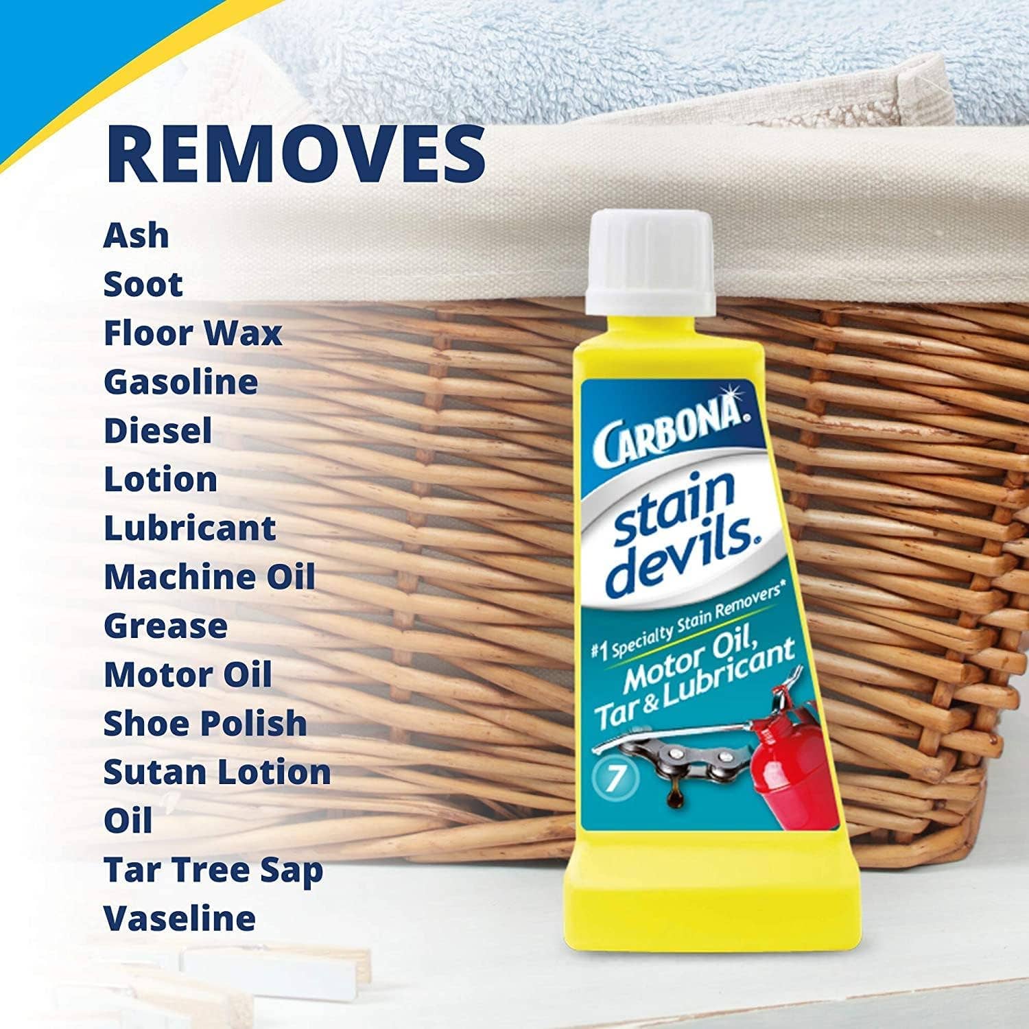 AJ TOYS & GAMES - Wholesale Stain Remover - Carbona Stain Devils #7 Motor Oil, Tar, & Lubricant - 1.7 oz1