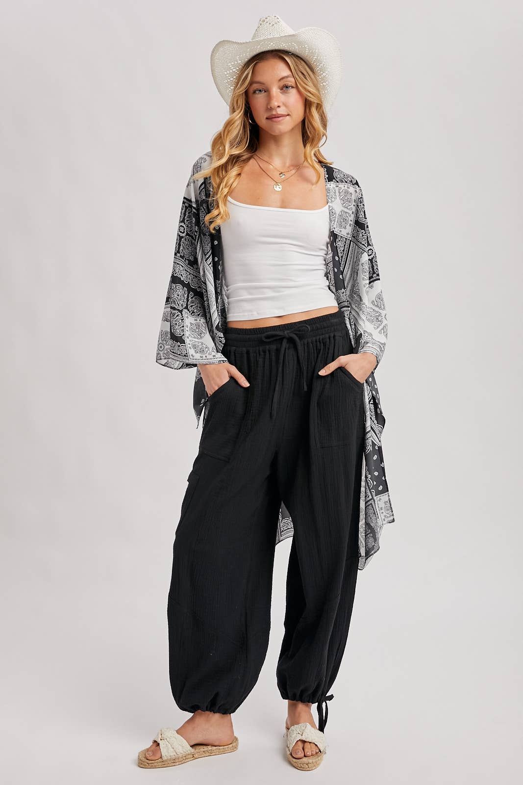 Bluivy - Wholesale Pants - Women's - JOGGER HAREM DRAWSTRING PANTS5
