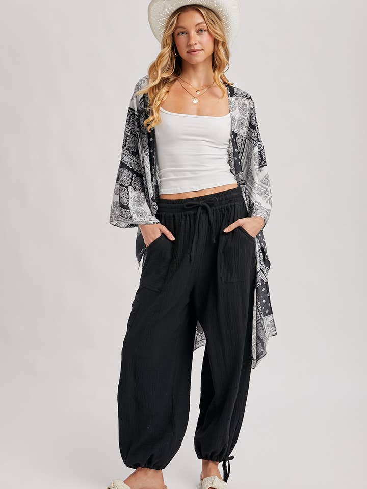 Bluivy - Wholesale Pants - Women's - JOGGER HAREM DRAWSTRING PANTS5