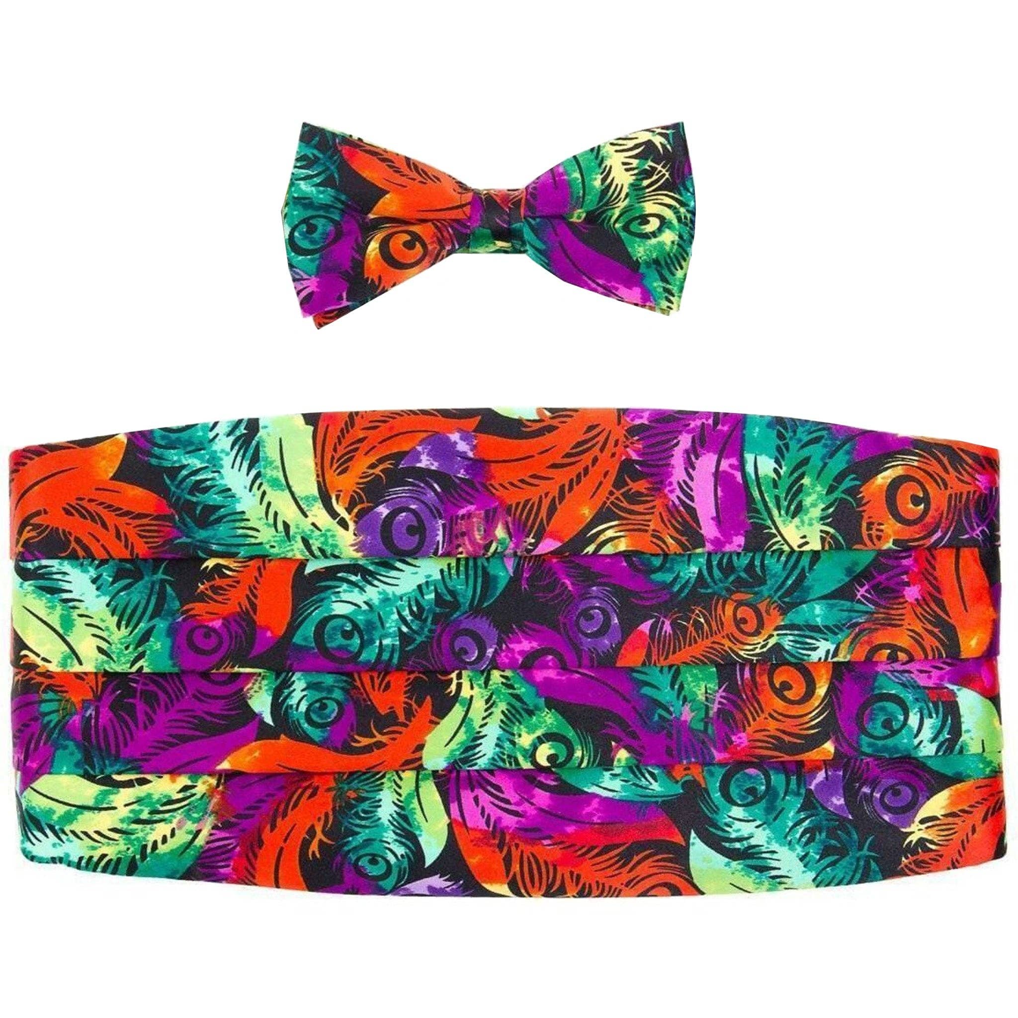Dubal Brothers - Wholesale Bow Tie - Men's - Vittorio Farina Mardi Gras Cummerbund and Bow Tie Set by Classy Cufflinks1