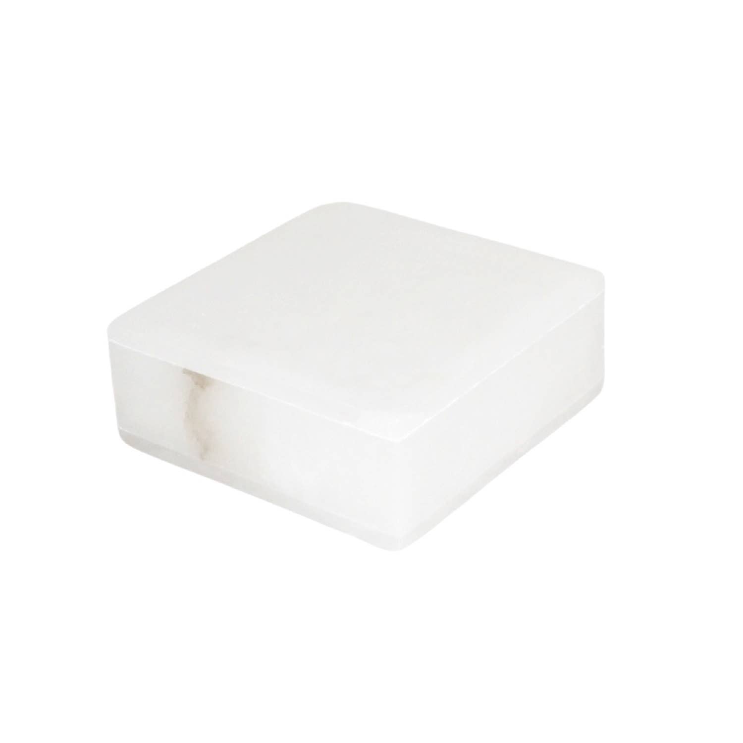 BIDKhome - Wholesale Decorative Tabletop Object - Sm. Alabaster Square Box9