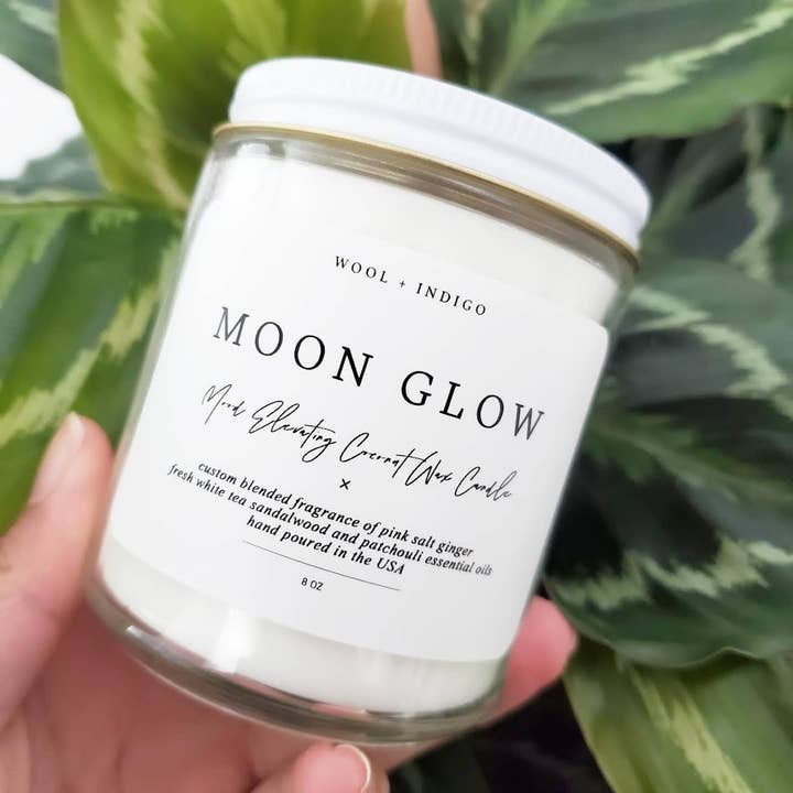 Vela Moon Glow para venta al por mayor de Wool & Indigo