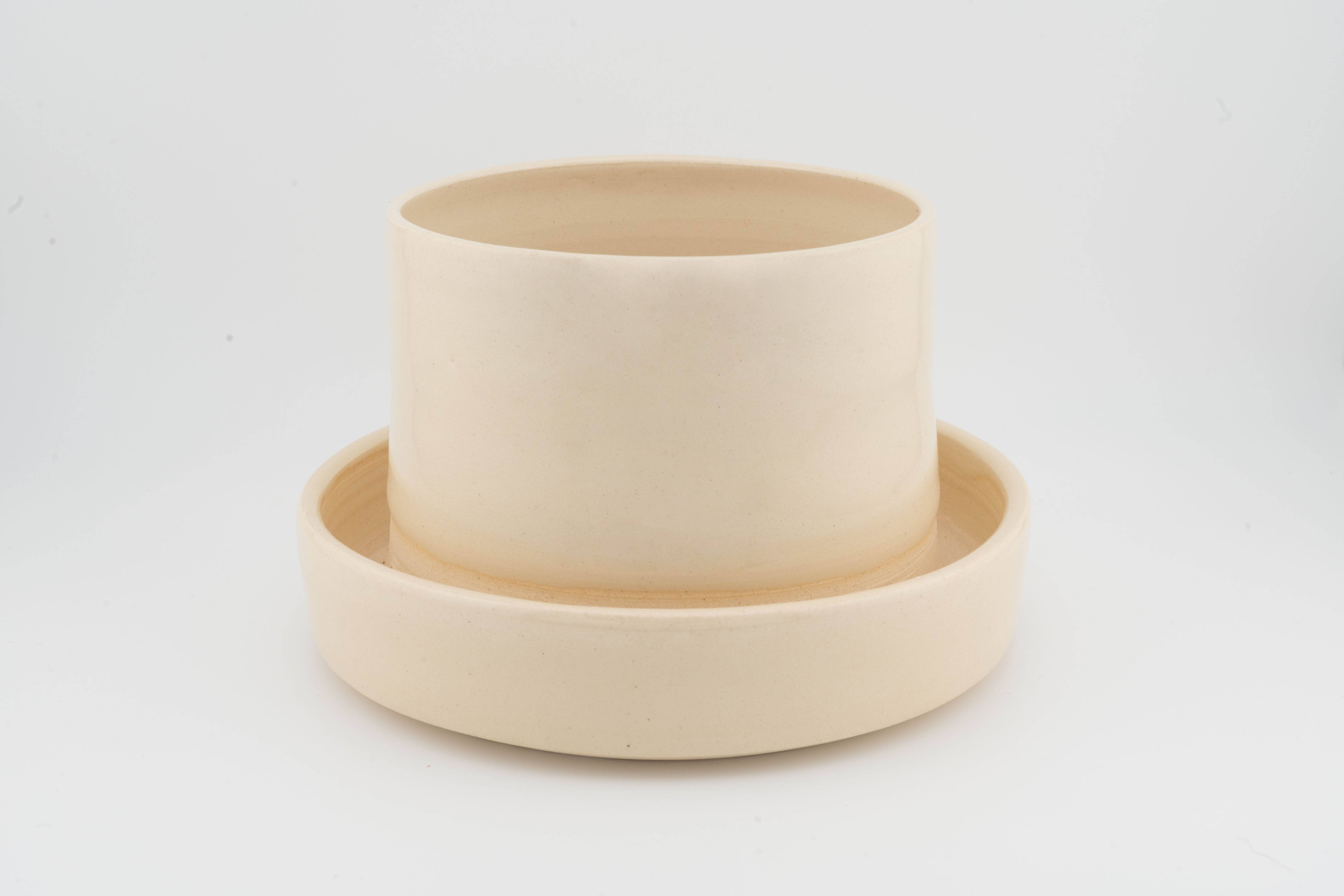 Swan City Ceramics - Wholesale Plant Pot - 4" x 4" Planter attached base drainage, Handmade Ceramic9