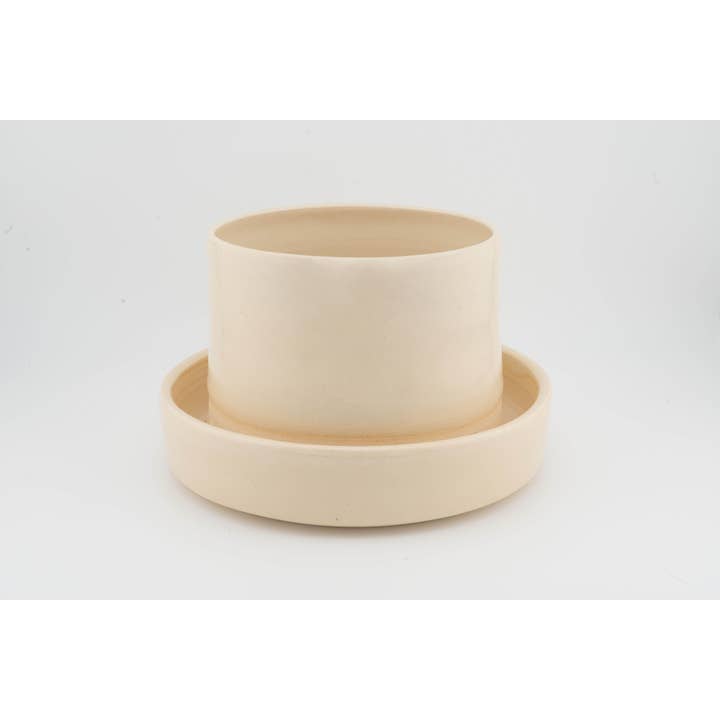 Swan City Ceramics - Wholesale Plant Pot - 4" x 4" Planter attached base drainage, Handmade Ceramic9