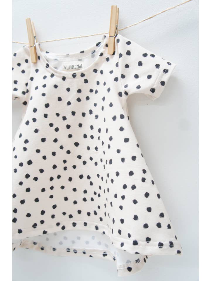 Willbirdbaby - Wholesale Dress - Kids - Dress- Baby/toddler/kids  Chickadee Swing Dress - dots