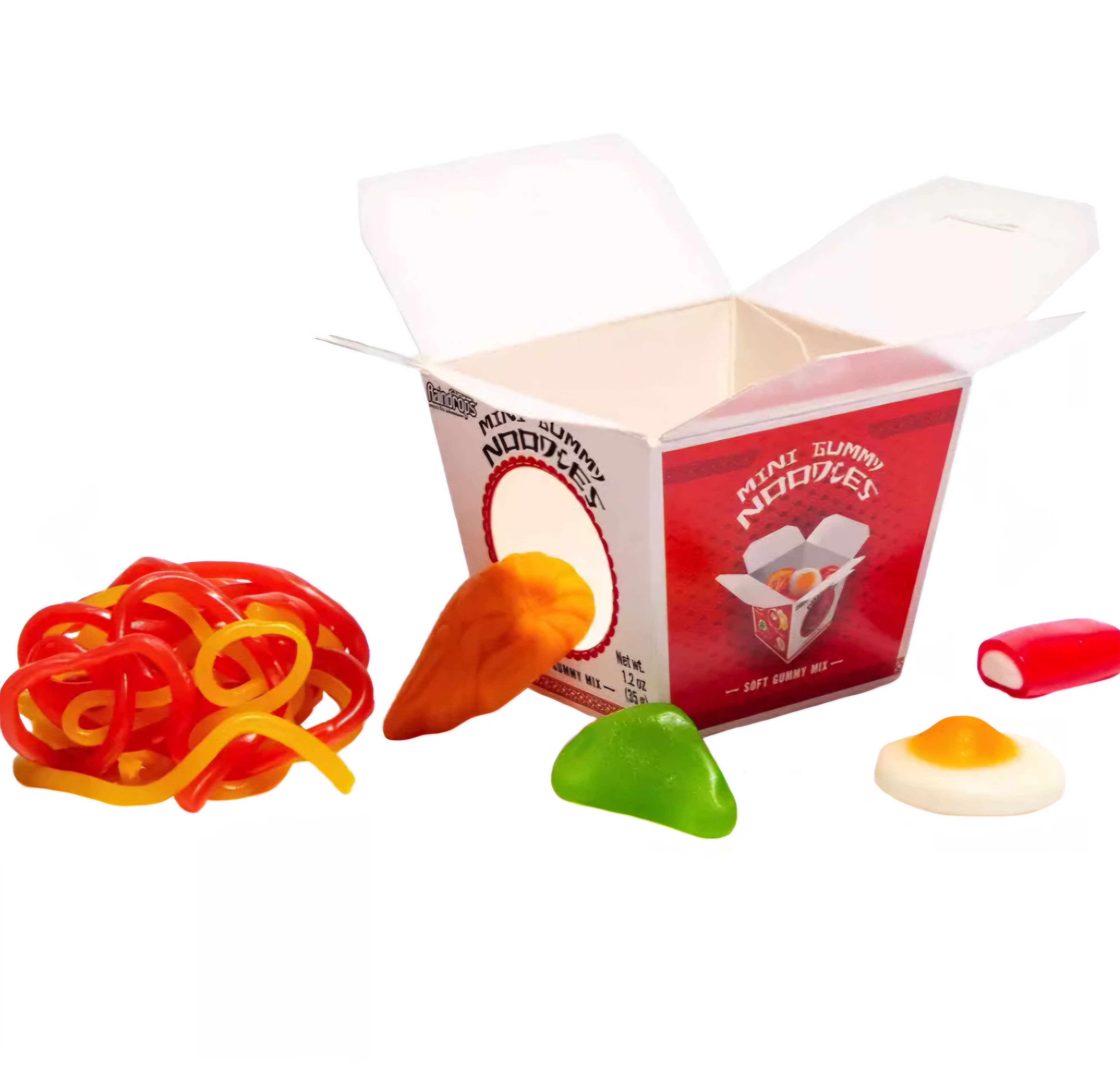 Majestic Wholesale - Vente Bonbons gélifiés - Gouttes de pluie Bonbons Nouilles – 1,2 oz, 12 unités1