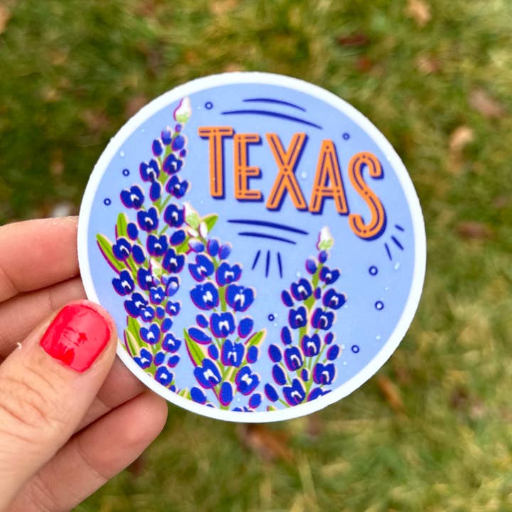 Piccolo Press - Wholesale Phone & Laptop Stickers - Texas Bluebonnet Sticker