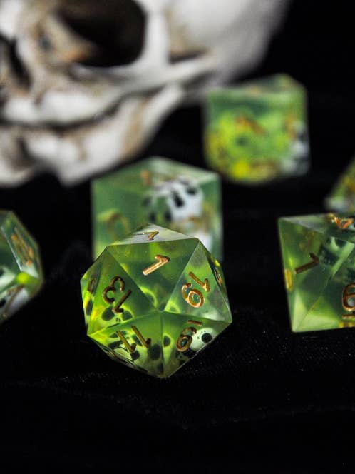 Dice (Resin Sharp) - Gelatinous Polyhedral for wholesale by Weird Works LLC