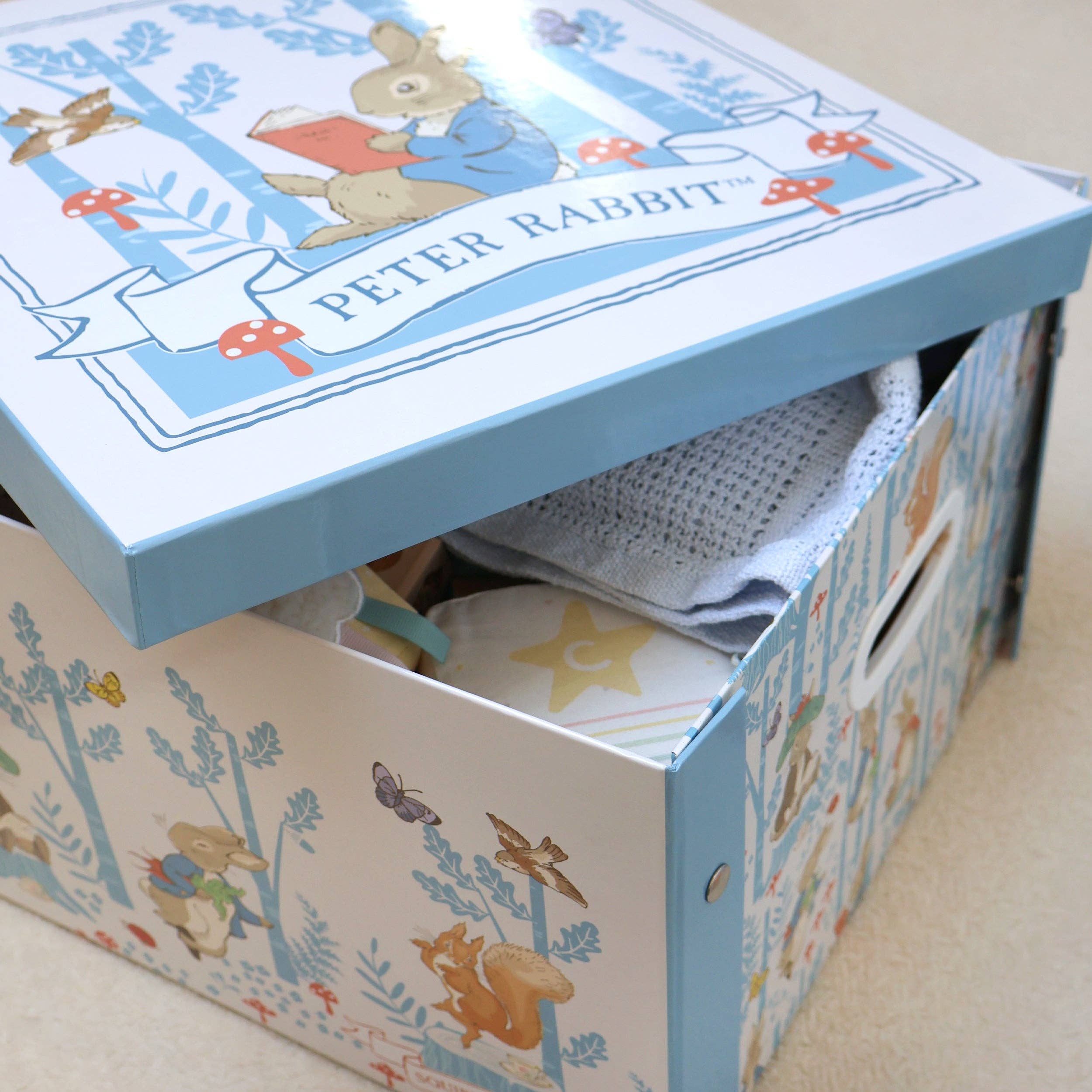 Robert Frederick Ltd – wholesale Storage bin – Child & baby – Peter Rabbit Forest Picnic Collapsible Storage Box3