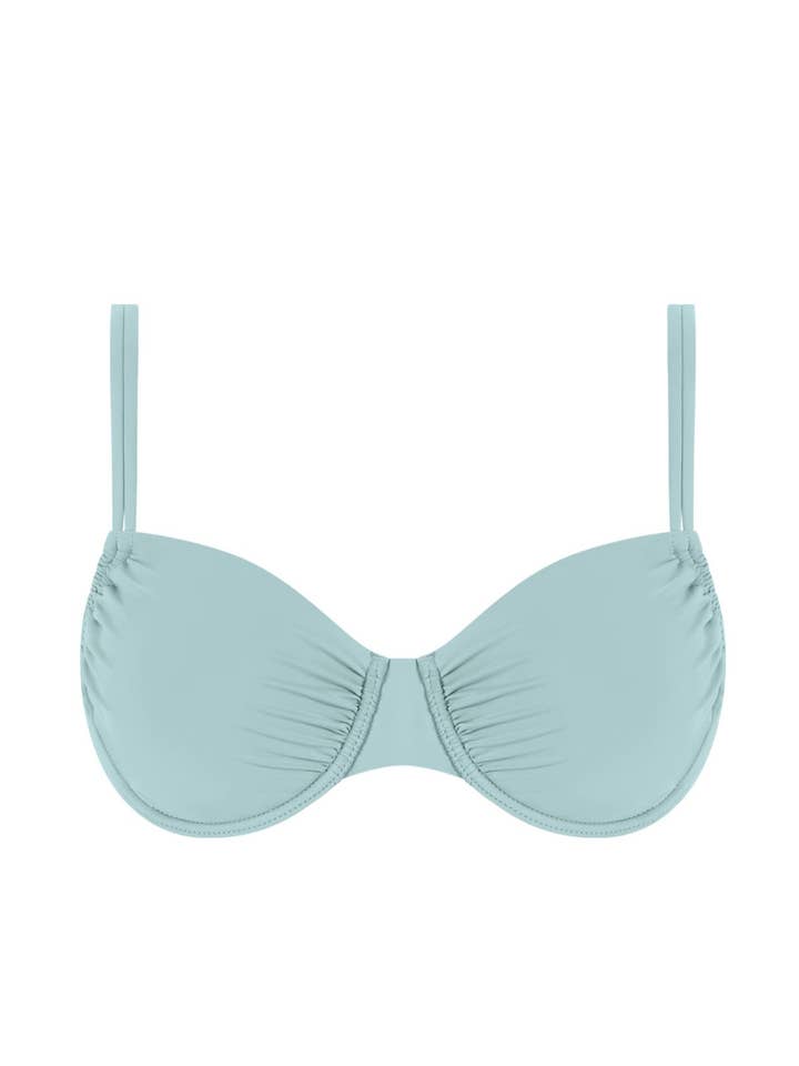 Chlamys Varia by MrMiss - Wholesale Swim Top - Women's - Chlamys Varia Reducer bikini top with double straps-Blue