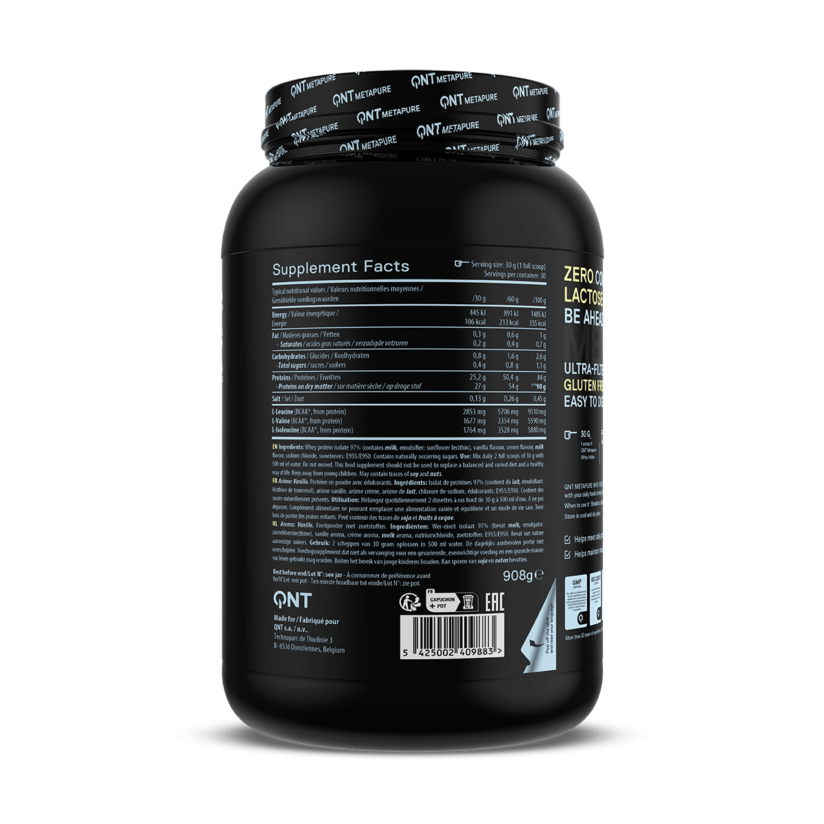 Gudis - Wholesale Protein/Superfood Powder - ISO Whey Protein ZERO - Vanilla 908g2