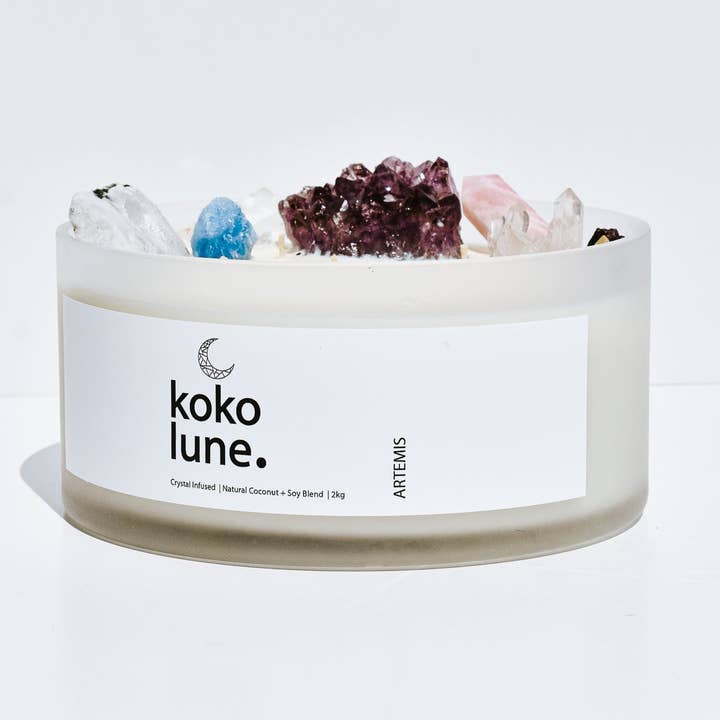 Artemis - 2KG Crystal Coco Soy Candle for wholesale by Koko Lune