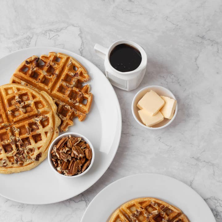 Waffles de calabaza y pacanas | Vela de soja vegana | Más de 45 horas de combustión para venta al por mayor de Aeipathy