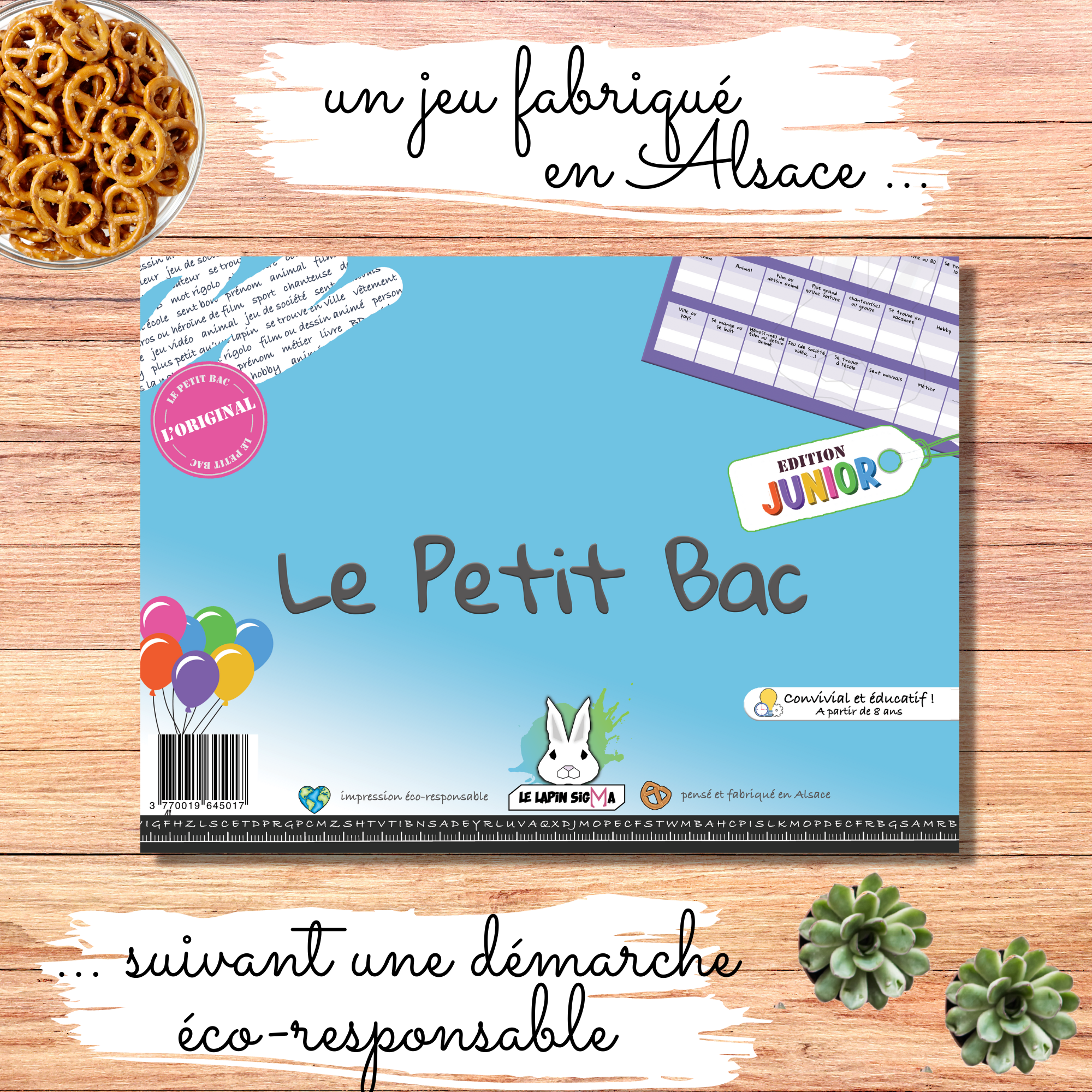 LE LAPIN SIGMA - Wholesale Board Game - Le Petit Bac Game - Junior Edition1