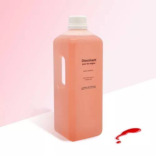 Removedor sem acetona – Fragrância pêssego – Frasco 1 litro com por atacado de Parfumerie Jardin De France