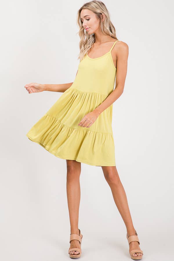 7th Ray – Engroshandel Kjole - Dame – Lagdelt Justerbar Snøret Ryg Blondeopbundet Flydende Mini Kjole D24697