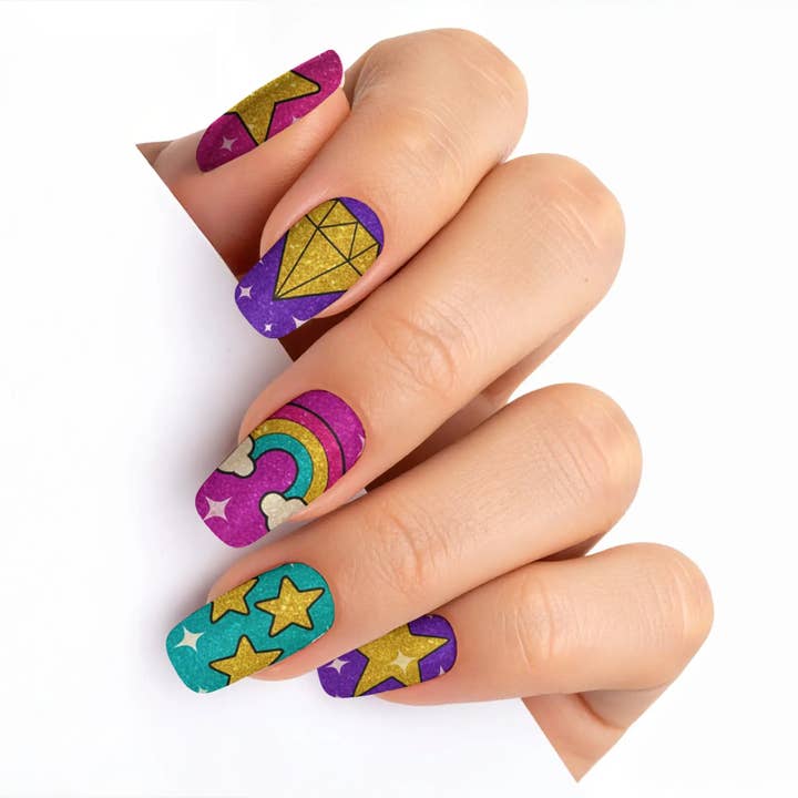 FYNE BODY - Wholesale Press-on/fake nails - Gleam & Beam Glitter Sparkle Press-On Nails80