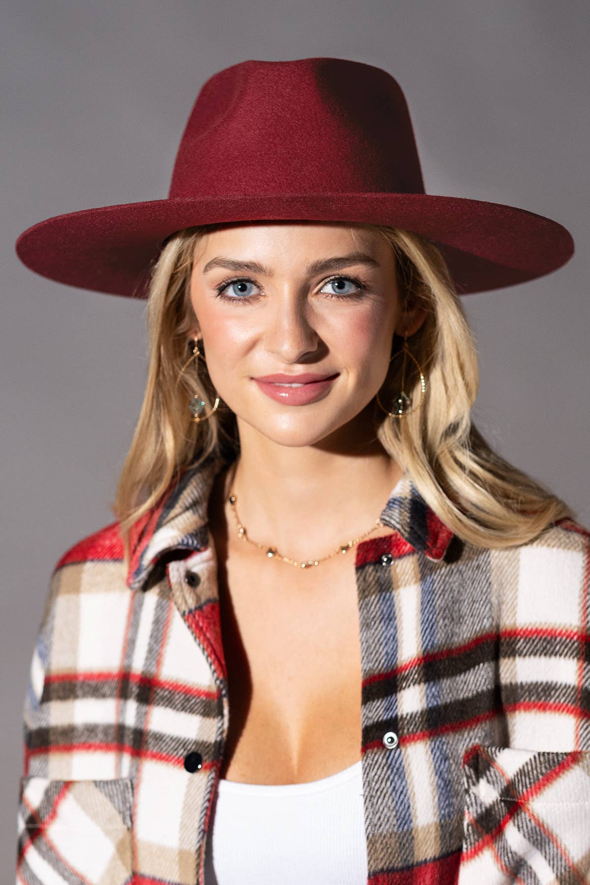 Urbanista – Großhandel Fedora-Hut – Damen – 100 % australischer Woll-Panama-Hut mit Tropfen-Krone und steifer Krempe – Ruggine13