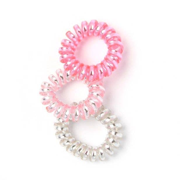 Inca UK – wholesale Hair tie – Spiral cord elastic - Tonal - Card of 3 - 1cm Thick1